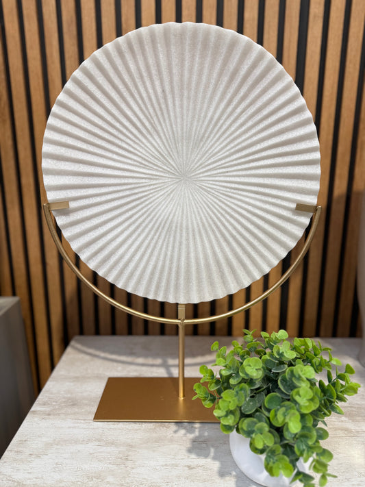 Mixed Quartz Disc on Stand