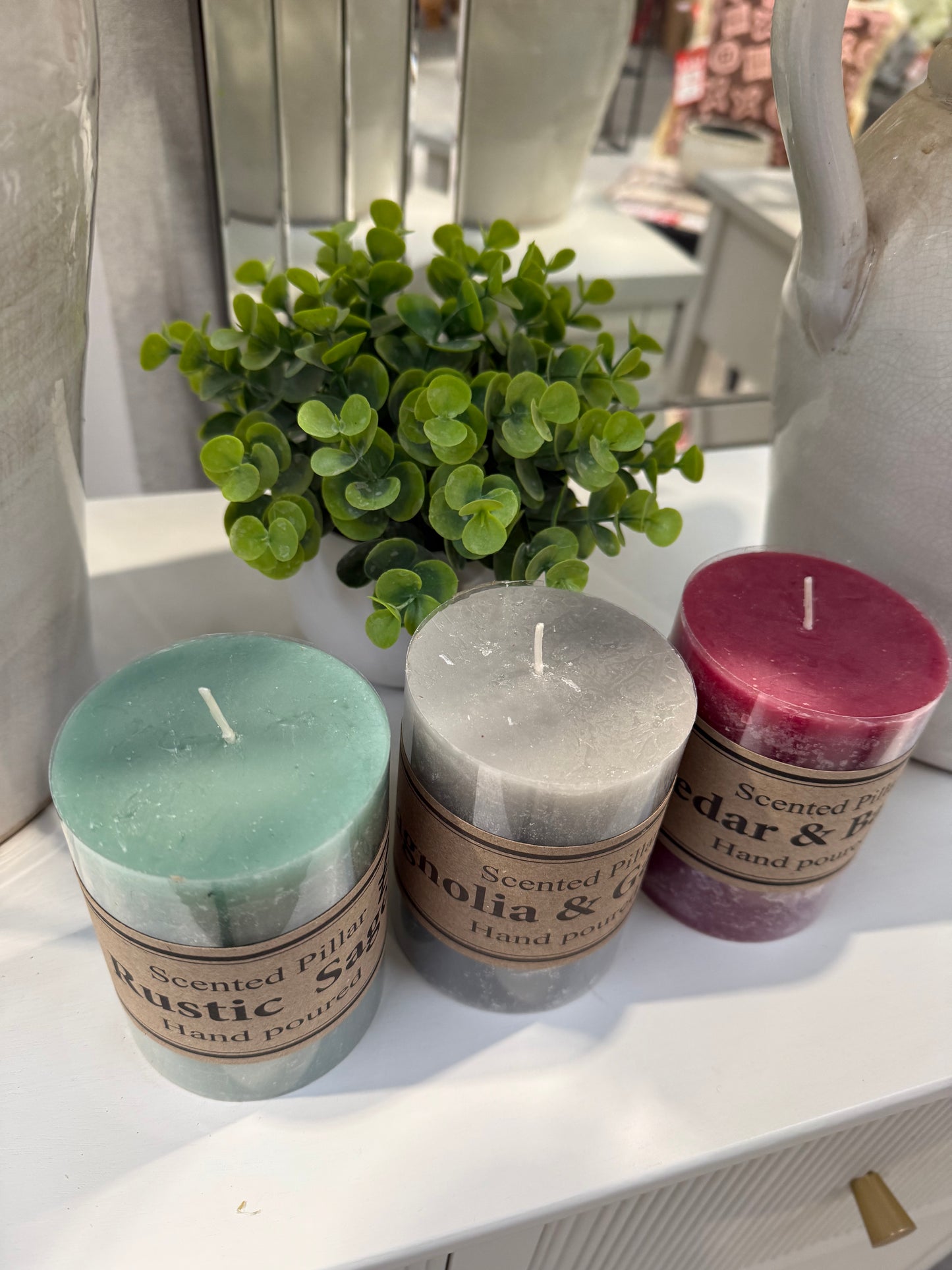 Small Pillar Scented Candle