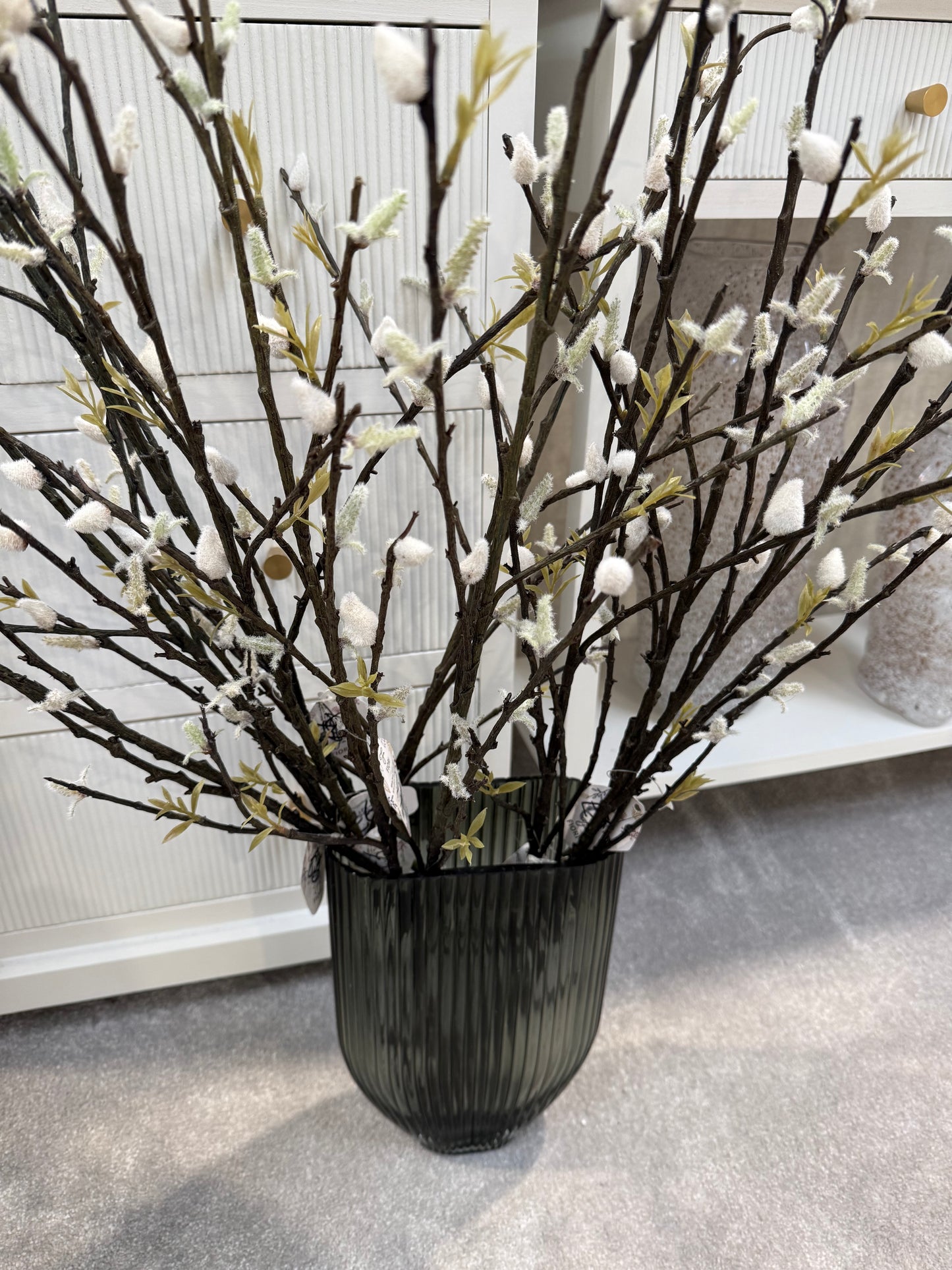 White Pussy Willow Spray