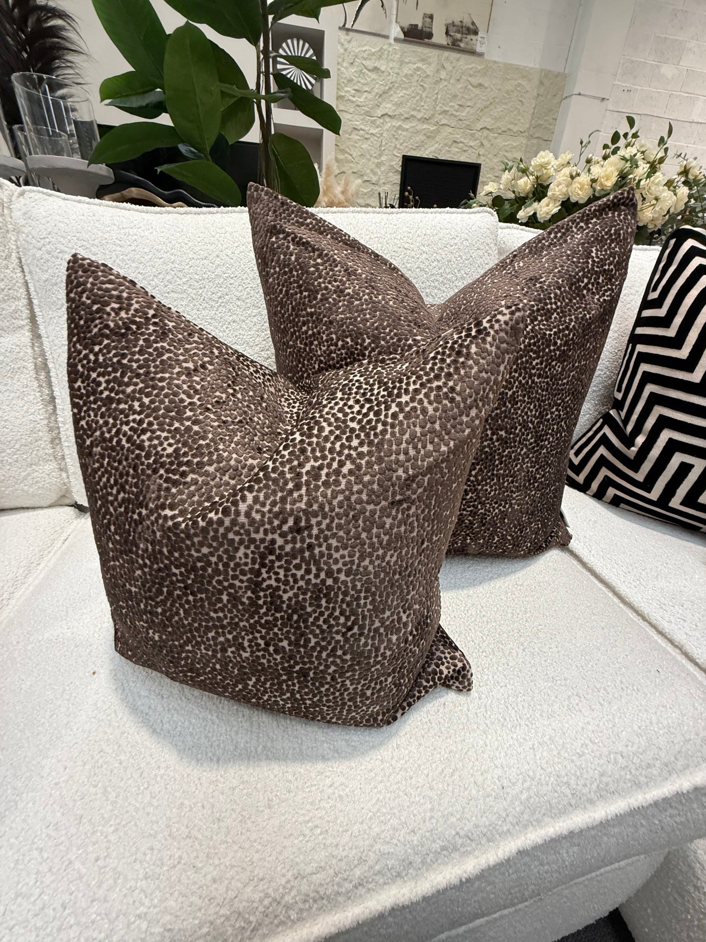 Bingham Dark Choc Cushion