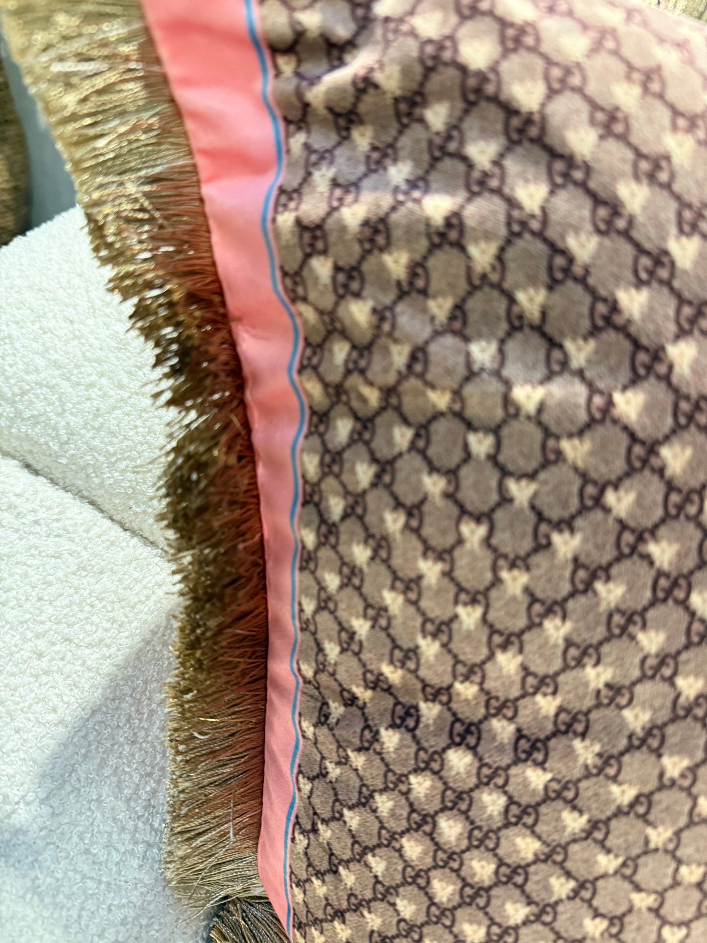 Gold Pattern Cushion