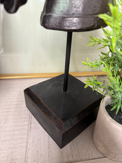 Black Horse Head on Stand