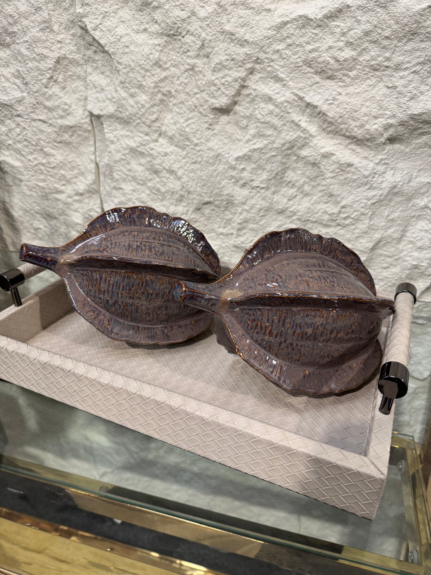 Brown Glazed Coco Pod