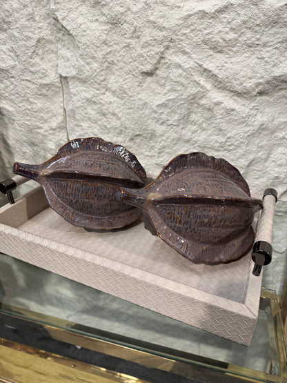 Brown Glazed Coco Pod