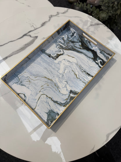 Marble Tray Set