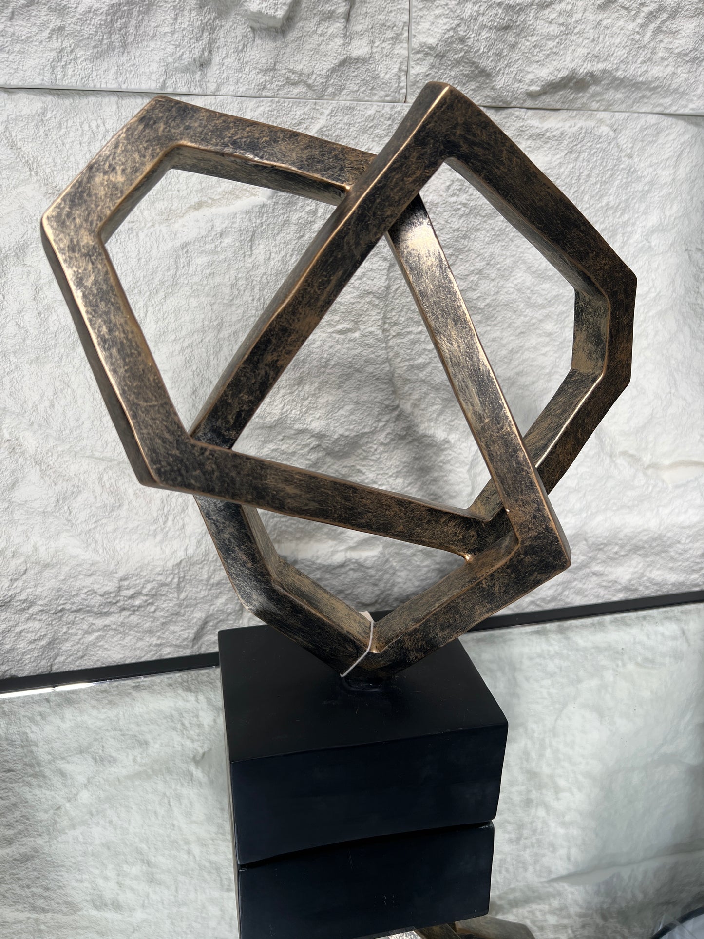 Antique Cubist Sculpture In Bronze