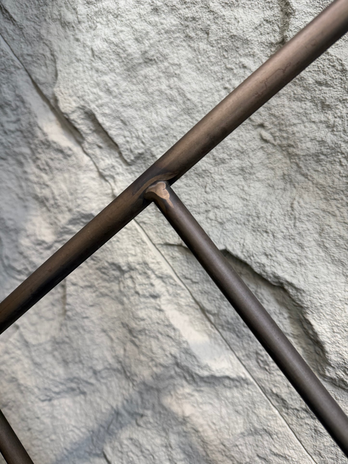 Bronze Mirrored Wall Stand