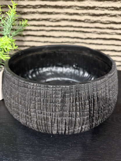 Textured Bowl White / Black