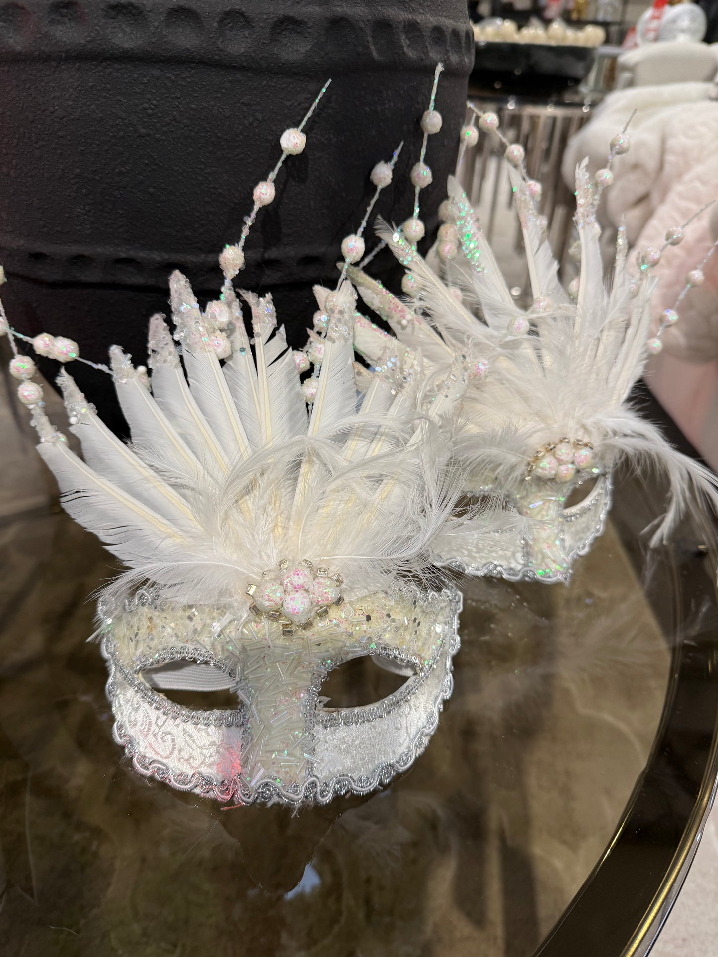 White Christmas Masks