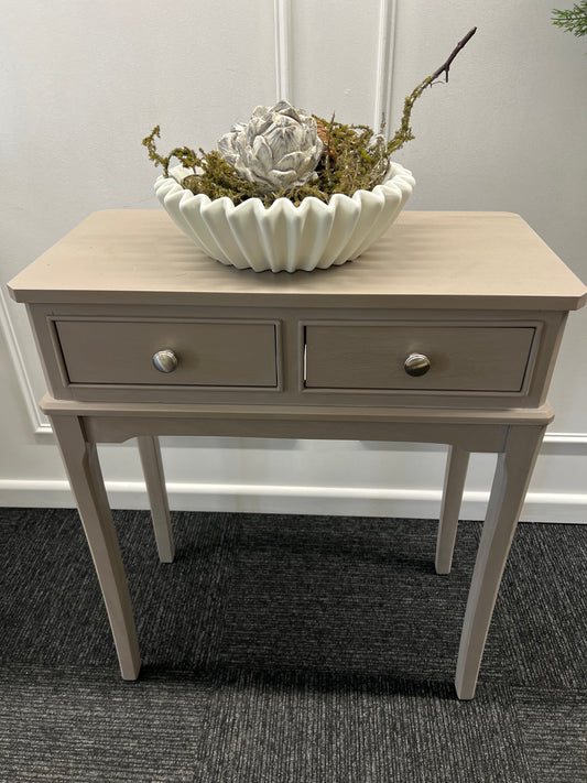 Taupe 2 Draw Console Table