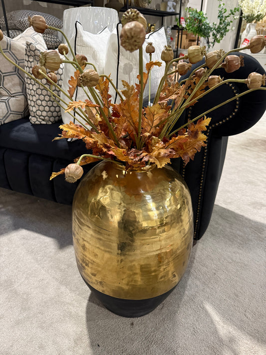 Brown and Pink Poppy Seed Stem