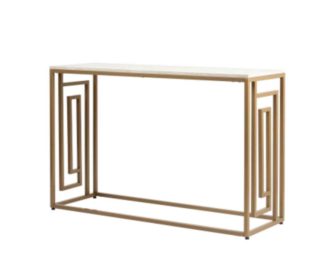 Devon Cream and Gold Console Table