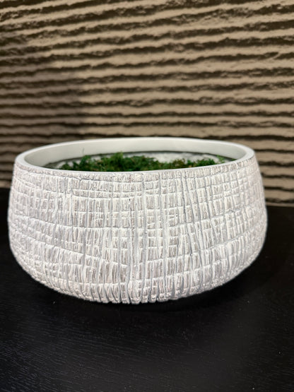 Textured Bowl White / Black
