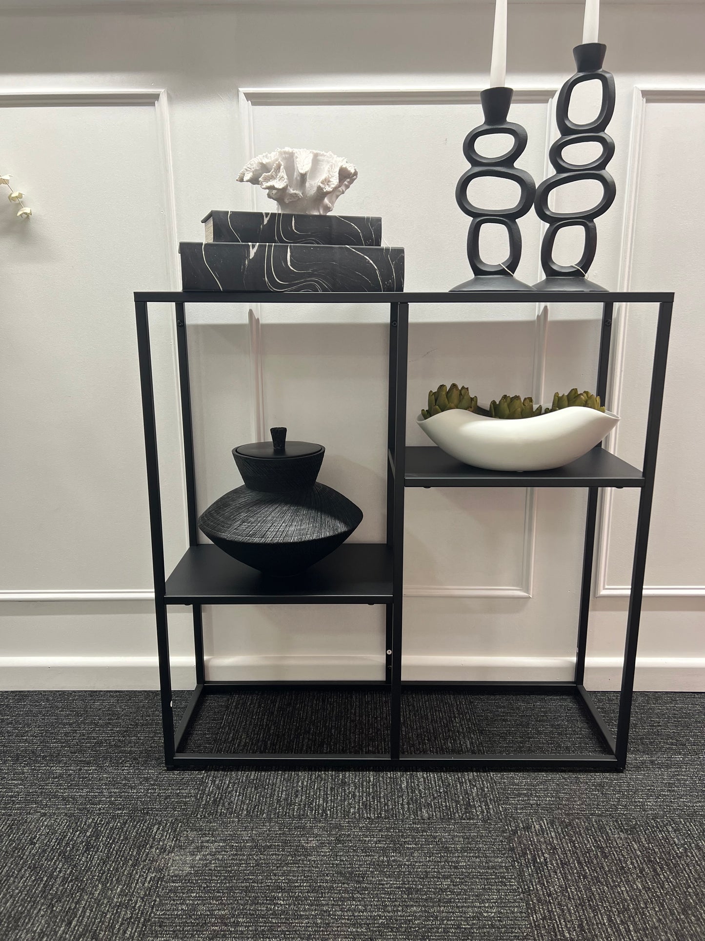 Acero Black Metal Multi Shelf