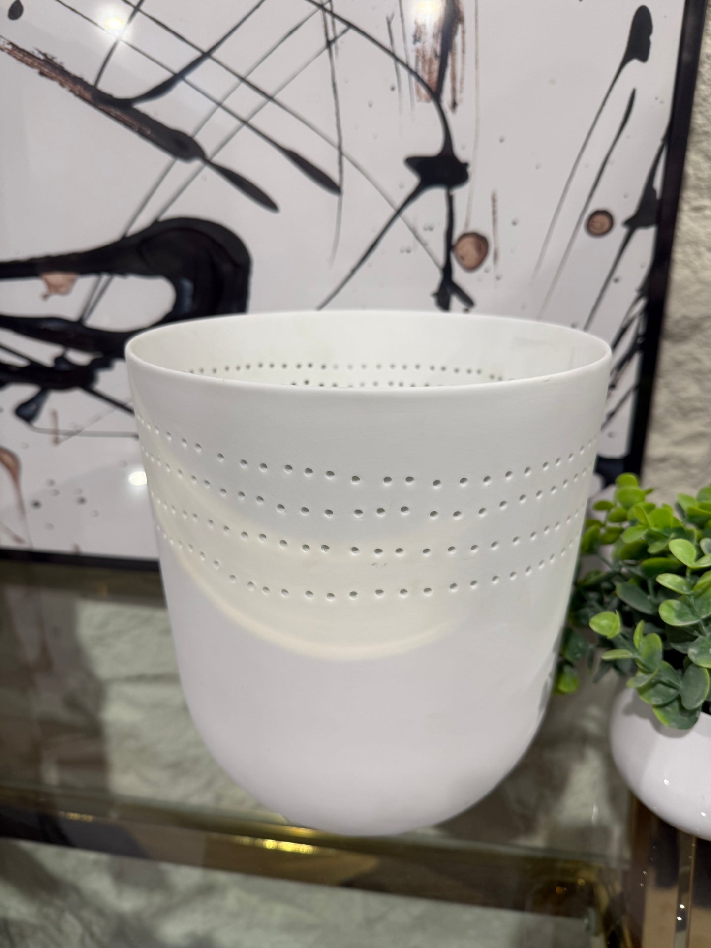 White Basilicum Candle