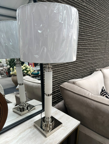 White Marble Table Lamp