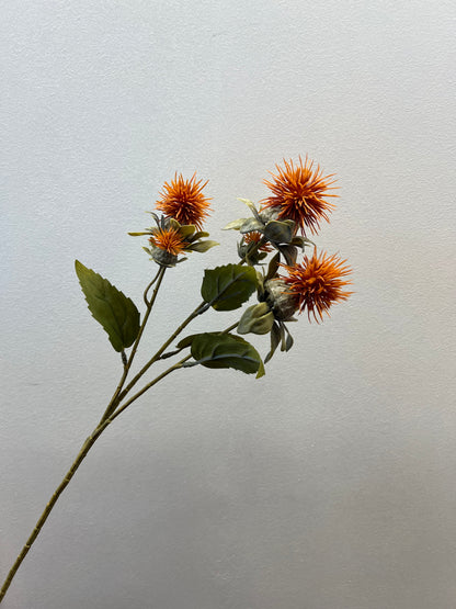 57cm Thistle Spray Orange