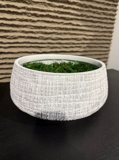 Textured Bowl White / Black