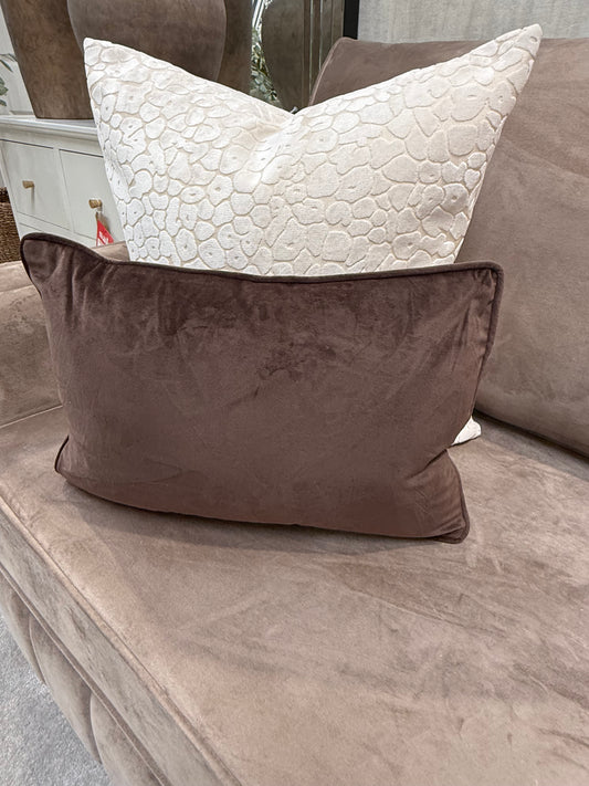 Rectangle Luxe Chocolate Cushion