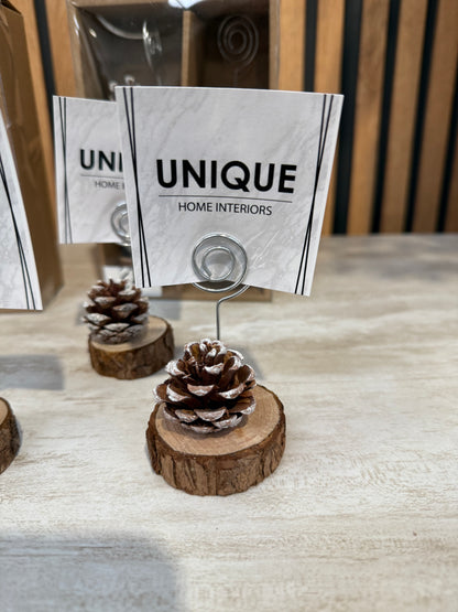 Pinecone Christmas Name Holders