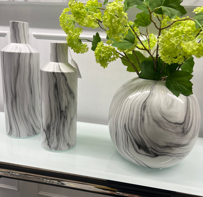 Large Marble Pudding Vase