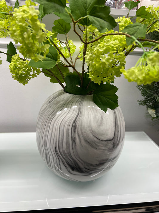 Large Marble Pudding Vase