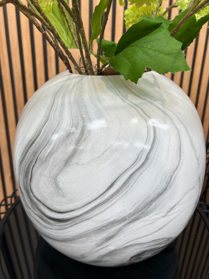 Large Marble Pudding Vase