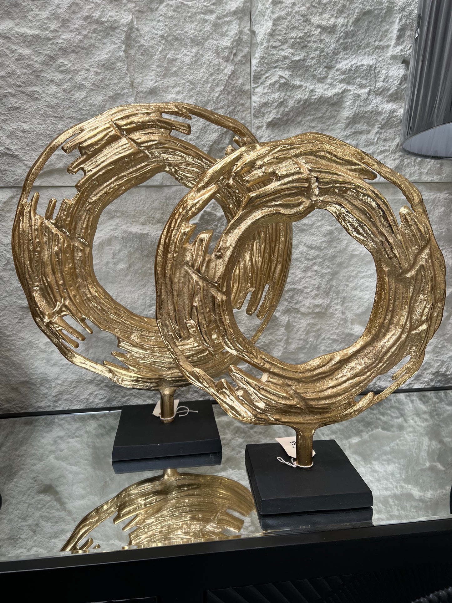 Marlo Gold Round 39cm Metal Sculpture