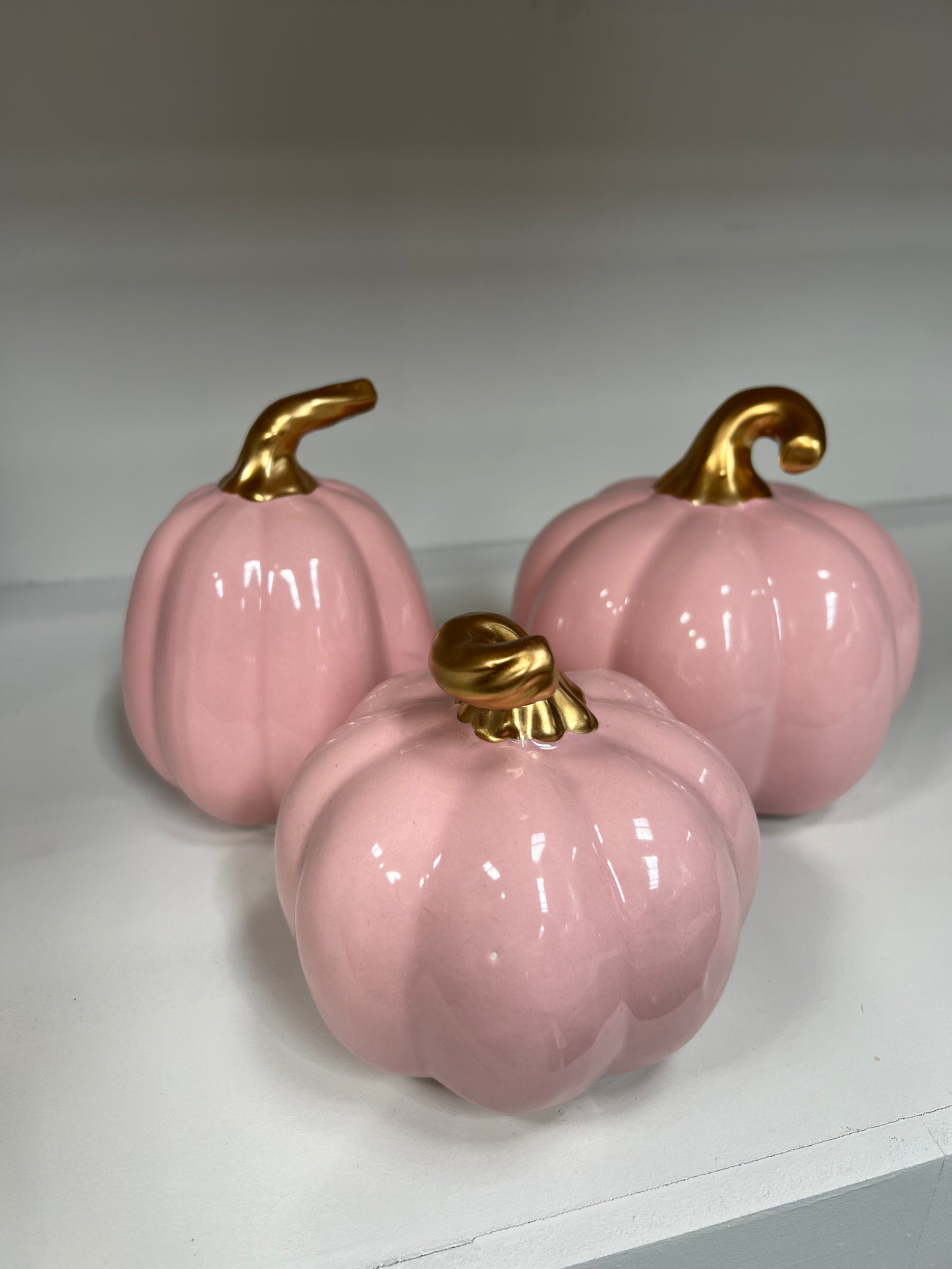 Ceramic Pumpkins - Pink