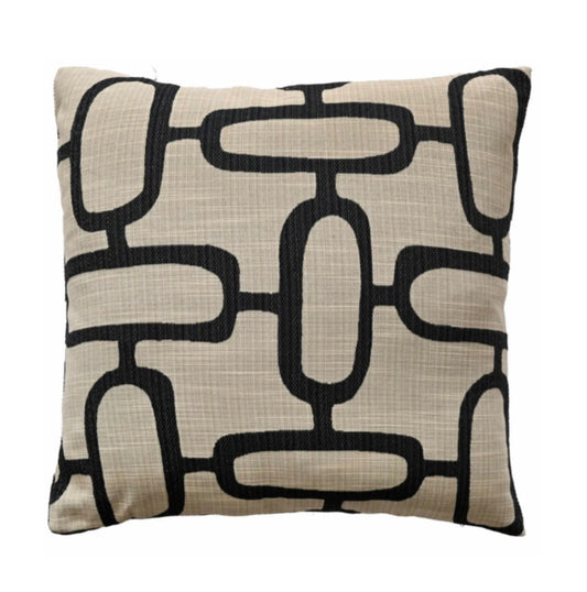 Black and Natural Edison Cushion