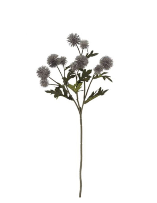 56cm PomPom Dahlia Spray Grey