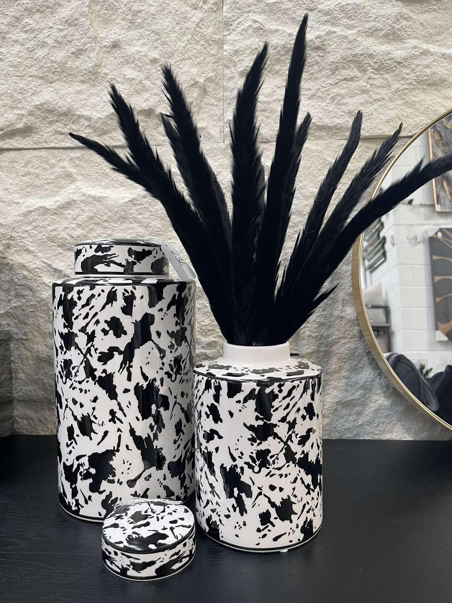 Monochrome Ginger Jars