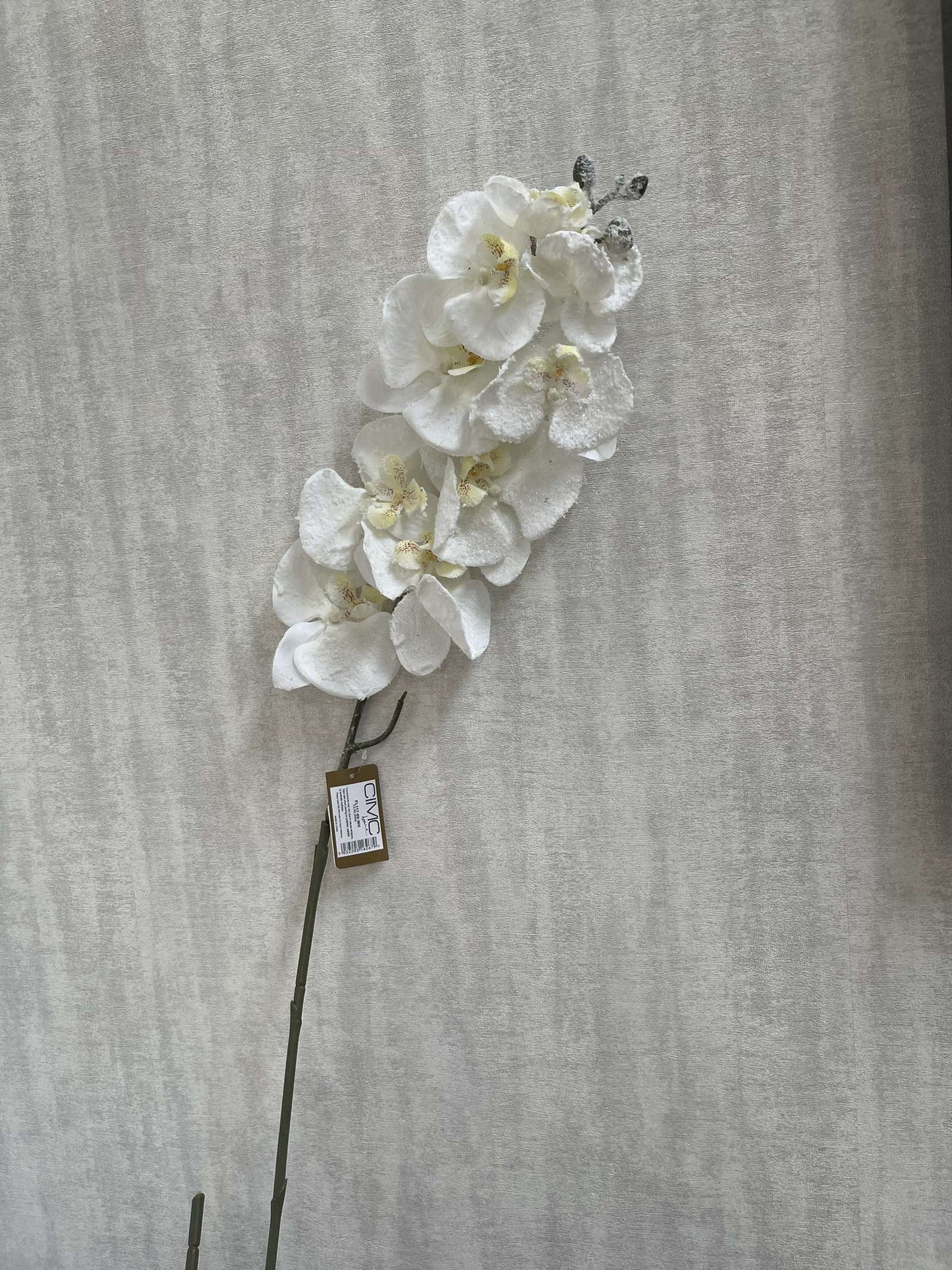 White Orchid Artificial Fiori 100cm Spray